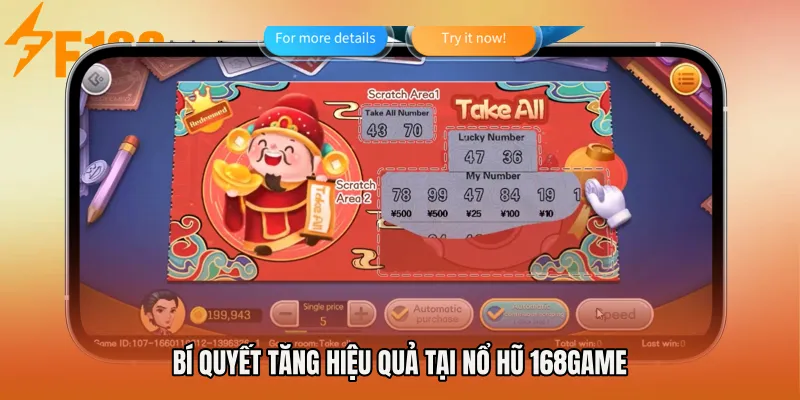 Bí quyết tăng hiệu quả tại Nổ hũ 168game